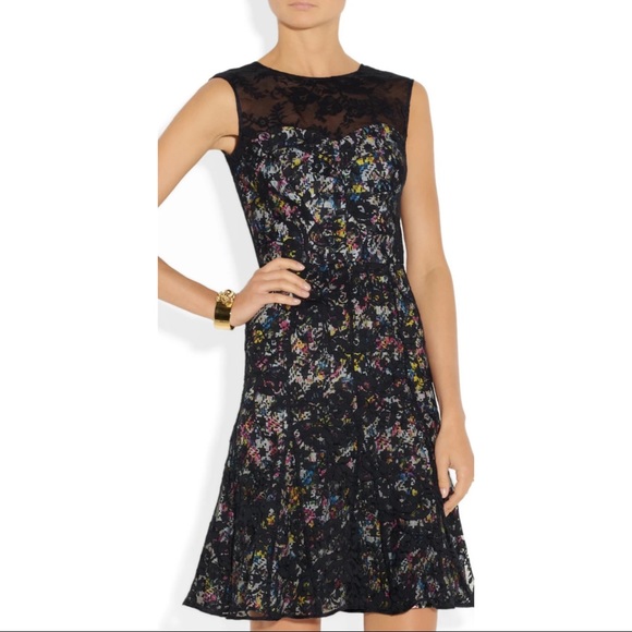 Erdem Sleeveless Lace Ruby Dress - Picture 2 of 10